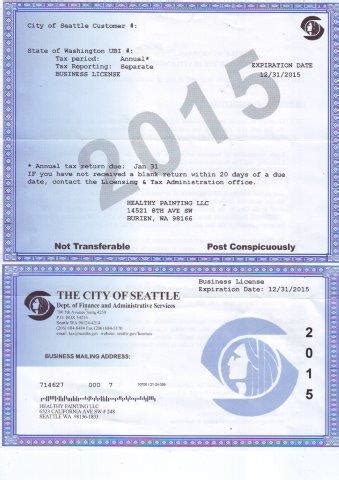 seattle city license